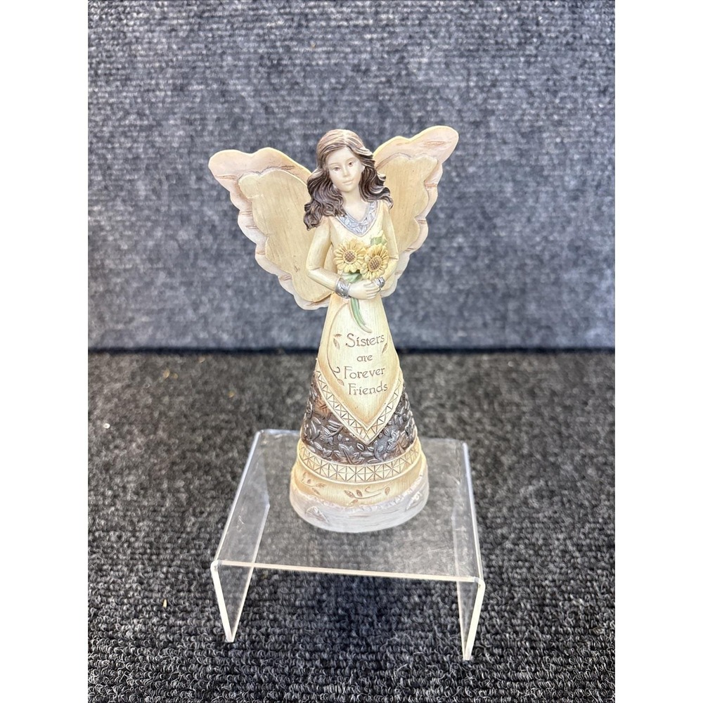 Vtg~Elements~Sisters Are Forever Friends~Angel Figurine~Barbara McDonald 82008